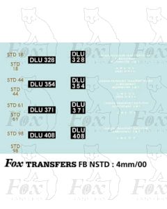 4 Pre-war - Legal Lettering Set