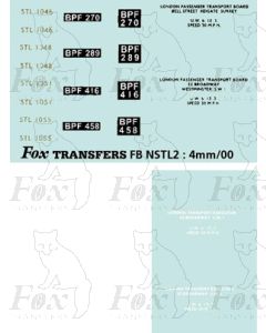 STL 11 GODSTONE 1046, 1048, 1051, 1055 - Legal Lettering Set