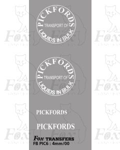 PICKFORDS Round tank ends pre 1955 - include headboards