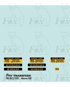 DESTINATION SCREENS - GREENLINE - SEVENOAKS - WINDSOR