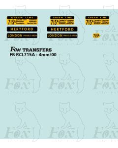 DESTINATION SCREENS - GREENLINE - HERTFORD - LONDON