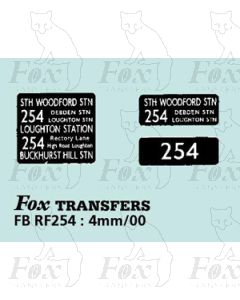 DESTINATION SCREENS - STH WOODFORD - LOUGHTON -BUCKHURST HL 
