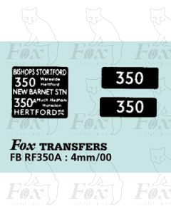 DESTINATION SCREENS - BISHOPS STORTFORD - NEW BARNET STN - HERTFORD