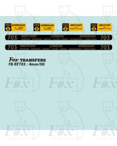 DESTINATION SCREENS -  GREENLINE - AMERSHAM - WROTHAM 