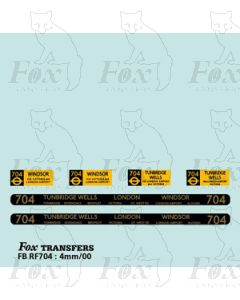 DESTINATION SCREENS -  GREENLINE - WINDSOR - TUNBRIDGE WELLS