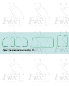 LONDON TRANSPORT LINING - RF GreenLine corners