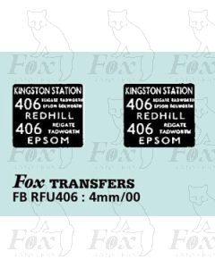 DESTINATION SCREENS - KINGSTON STATION - REDHILL - EPSOM  