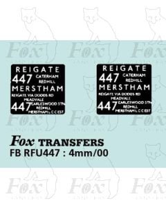 DESTINATION SCREENS - REIGATE - MERSTHAM - REIGATE 