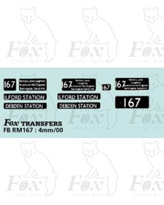 DESTINATION SCREENS - ILFORD STATION - DEBDEN STATION
