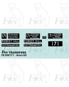 DESTINATION SCREENS - FOREST HILL - TOTTENHAM