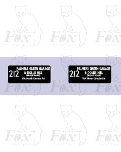 DESTINATION SCREENS - PALMERS GREEN & DOLLIS HILL