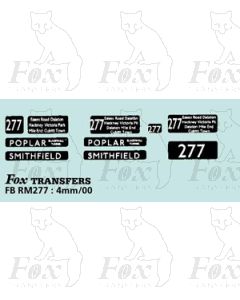 DESTINATION SCREENS - POPLAR - SMITHFIELD