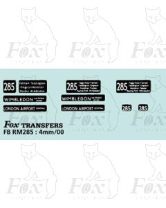 DESTINATION SCREENS - WIMBLEDON - LONDON AIRPORT