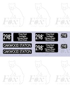 DESTINATION SCREENS - OAKWOOD STATION