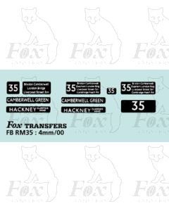 DESTINATION SCREENS - CAMBERWELL GREEN - HACKNEY