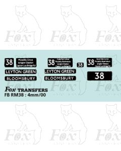 DESTINATION SCREENS - LEYTON GREEN - BLOOMSBURY