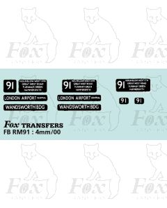 DESTINATION SCREENS - LONDON AIRPORT - WANDSWORTH BDG - Prototype RMs