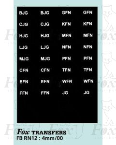 Numberplate letters - EAST KENT