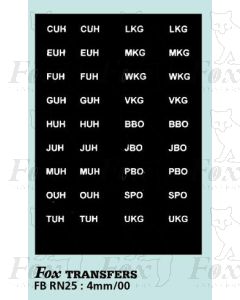 Numberplate letters - WESTERN WELSH 