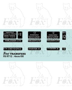 DESTINATION SCREENS - HARLESDEN - 5TH CROYDON