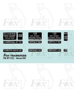 DESTINATION SCREENS - LIVERPOOL ST - THORNTON HEATH 