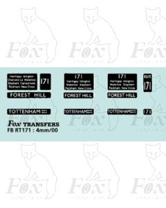 DESTINATION SCREENS - FOREST HILL - TOTTENHAM 