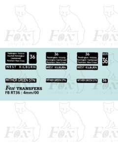 DESTINATION SCREENS - WEST KILBURN - HITHER GREEN STN 