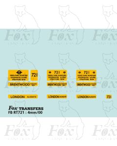 DESTINATION SCREENS -  BRENTWOOD - LONDON 