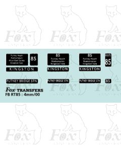 DESTINATION SCREENS - KINGSTON - PUTNEY BRIDGE STN
