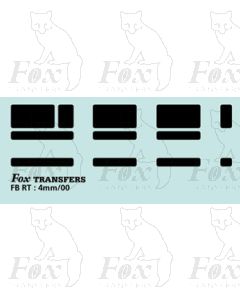 DESTINATION SCREENS - Blank screen set