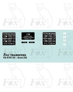 DESTINATION SCREENS - POTTERS BAR GARAGE - FRIERN BARNET - VICTORIA - Restricted 19