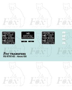 DESTINATION SCREENS - CHINGFORD - FORD WORKS - ILFORD - Restricted 1948-53