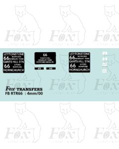 DESTINATION SCREENS - LEYTONSTONE - GANTS HILL STN - HORNCHURCH - Restricted 1948-5