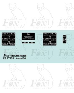 DESTINATION SCREENS - lCTORIA - EDMONTON - STOKE NEWINGTON - Restricted Pre 1948