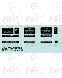 DESTINATION SCREENS - KINGSTON - WALTON ON THAMES 