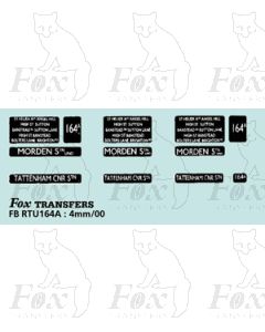 DESTINATION SCREENS - MORDEN STN - TATTENHAM CNR STN