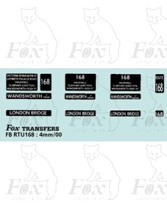 DESTINATION SCREENS - WANDSWORTH - LONDON BRIDGE 