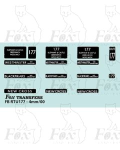 DESTINATION SCREENS - WESTMINSTER - BLACKFRIARS - NEW CROSS 