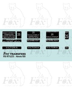 DESTINATION SCREENS - BECONTREE HEATH - VICTORIA (split screen) 
