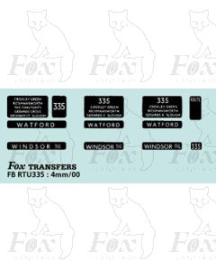 DESTINATION SCREENS - WATFORD - WINDSOR  