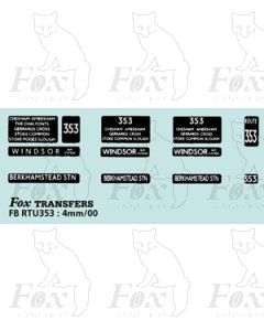 DESTINATION SCREENS - WINDSOR - BERKHAMSTEAD STN  