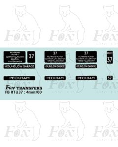DESTINATION SCREENS - HOUNDSLOW GARAGE - PECKHAM 