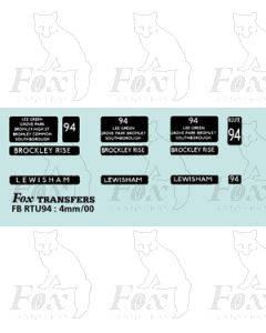 DESTINATION SCREENS - BROCKLEY RISE - LEWISHAM