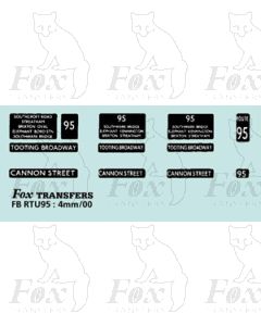 DESTINATION SCREENS - TOOTING BROADWAY - CANNON STREET