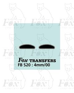 DESTINATION SCREENS - Blank Profiles - Duple/Windover - silver outline