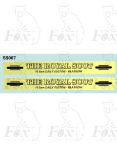 Advertisement 1950s - THE ROYAL SCOT - see 4mm Descriptiv