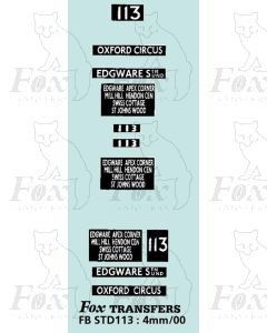 DESTINATION SCREENS - OXFORD CIRCUS EDGWARE STN 