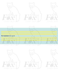 LINING - 6 Straight lines, 150mm x 2.0mm Tilling cream