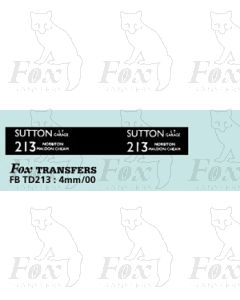 DESTINATION SCREENS - SUTTON LT GAR