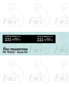 DESTINATION SCREENS - LONDON AIRPORT NORTH